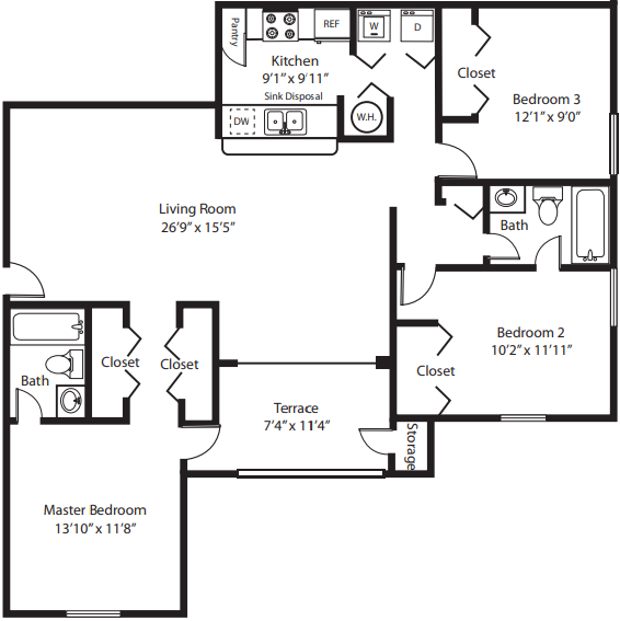 C1 - St. Croix floor plan